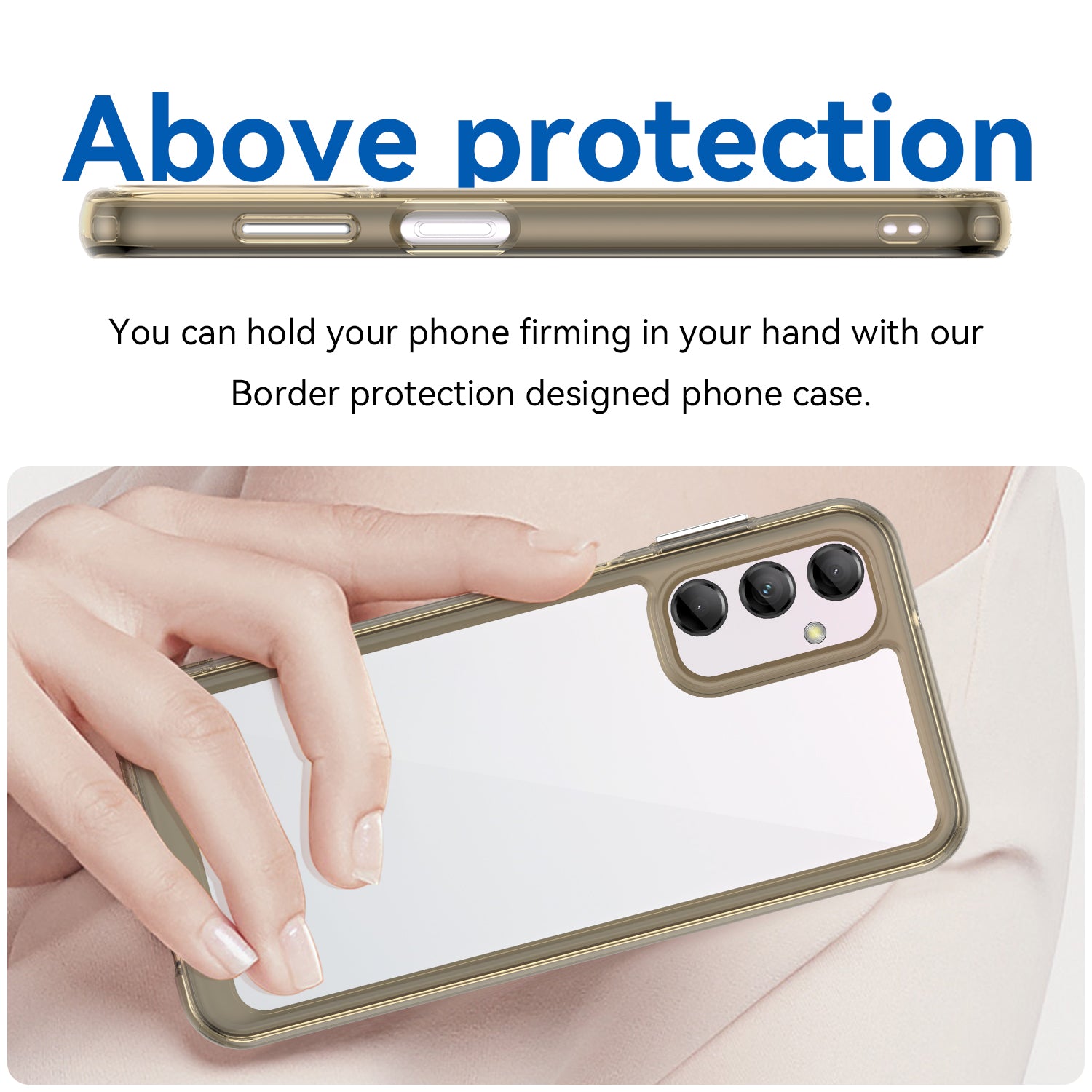 Pro Samsung Galaxy M14 5G TPU akrylové pouzdro na telefon odolné proti pádu, průhledný ochranný kryt telefonu Pro Samsung Galaxy M14 5G TPU akrylové pouzdro na telefon odolné proti pádu, průhledný ochranný kryt telefonu